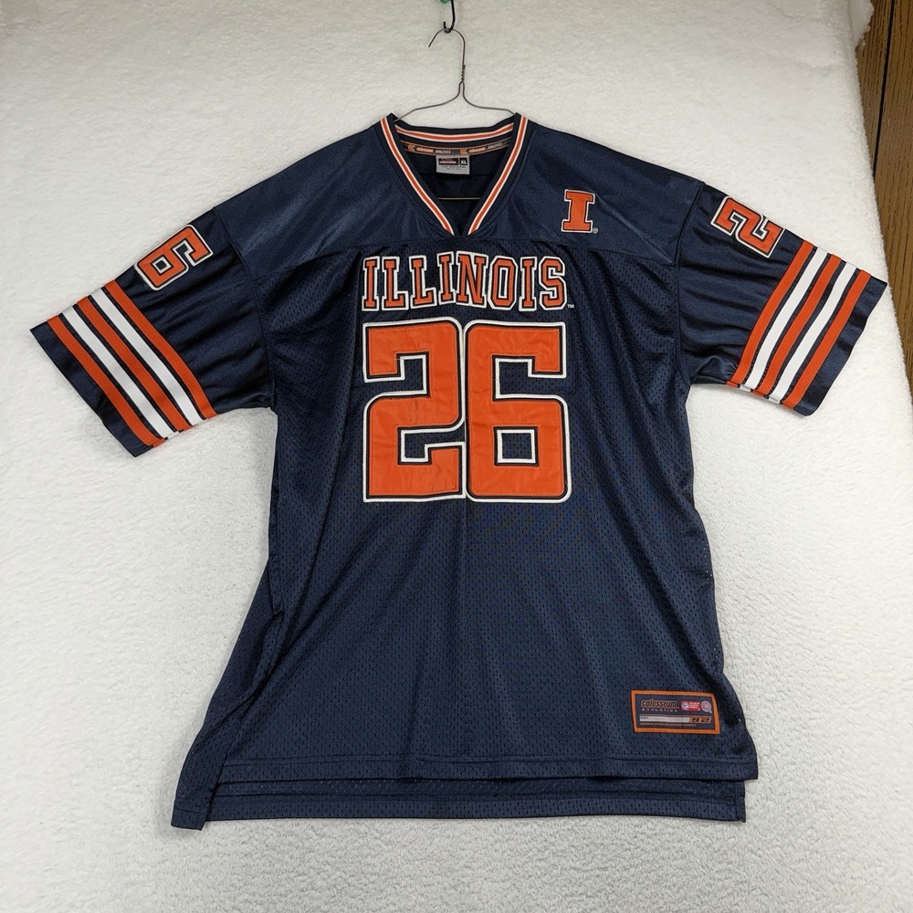 University of Illinois Football Jersey/Stitched/Colosseum Athletics SZ XL